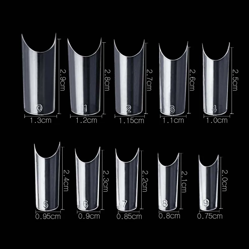 

100 pc/set Clear Half Nail Tips South French Salon Acrylic Nail Art False Nail Tips For Manicure For Salon Tips Build
