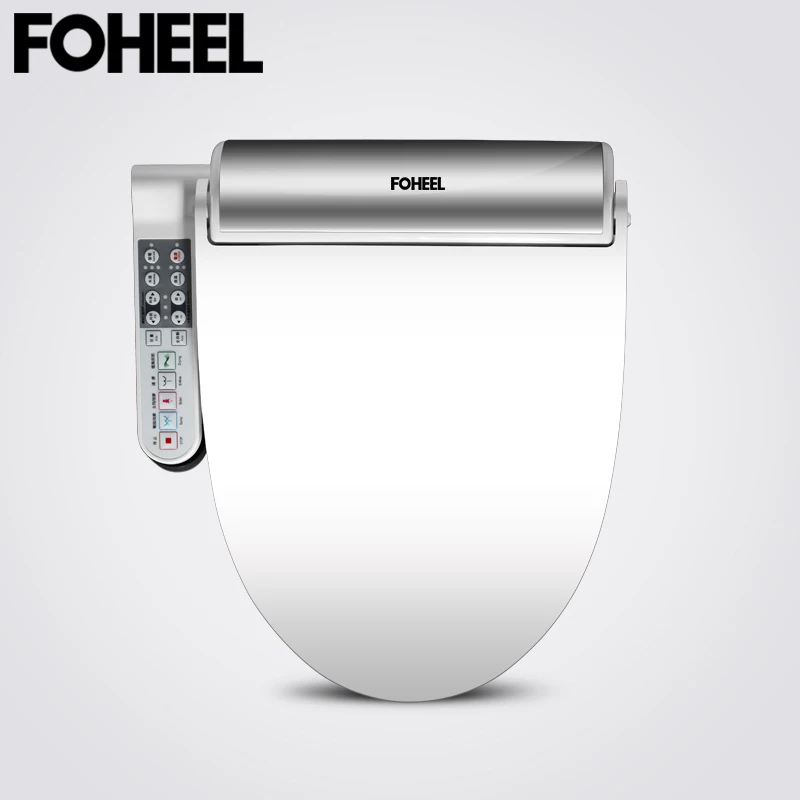 FOHEEL, новое "умное" сиденье для унитаза, золото, серебро, боковая панель управления, электрическое биде, умное биде с подогревом, сухой массаж для туалета