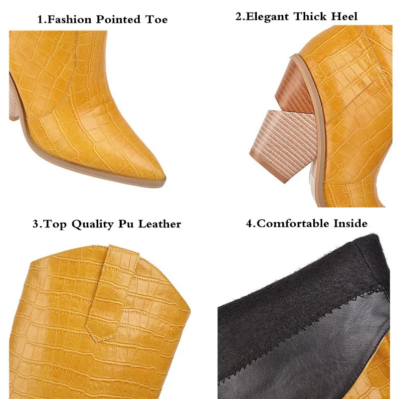 Женские сапоги ботинки женские панк высокие в стиле ретро Зимние мотоциклетные