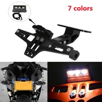 for honda cbr 125r for rc125 200 390 690 990 motorcycle license plate holder bracket with led lamp
