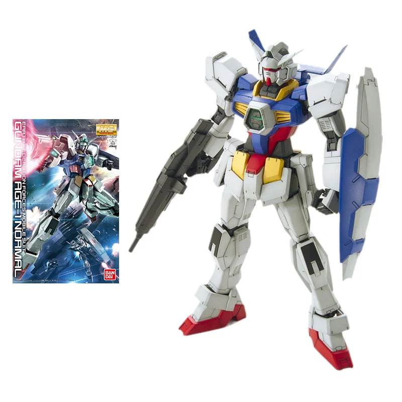 

Bandai Gundam Model Kit Anime Figure MG 1/100 Gundam AGE-1 Normal Genuine Gunpla Model Action Toy Figure Toys for Children