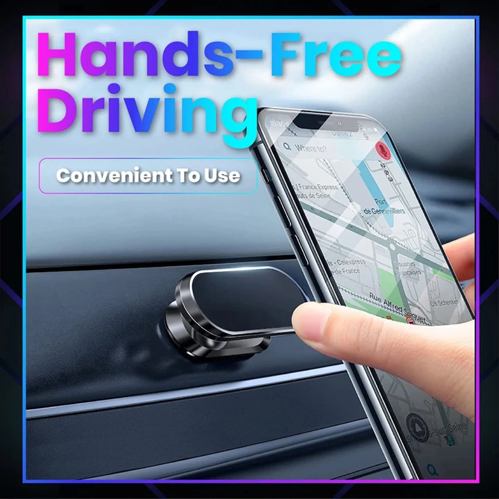 Универсальный магнитный гибкий автомобильный держатель для телефона с