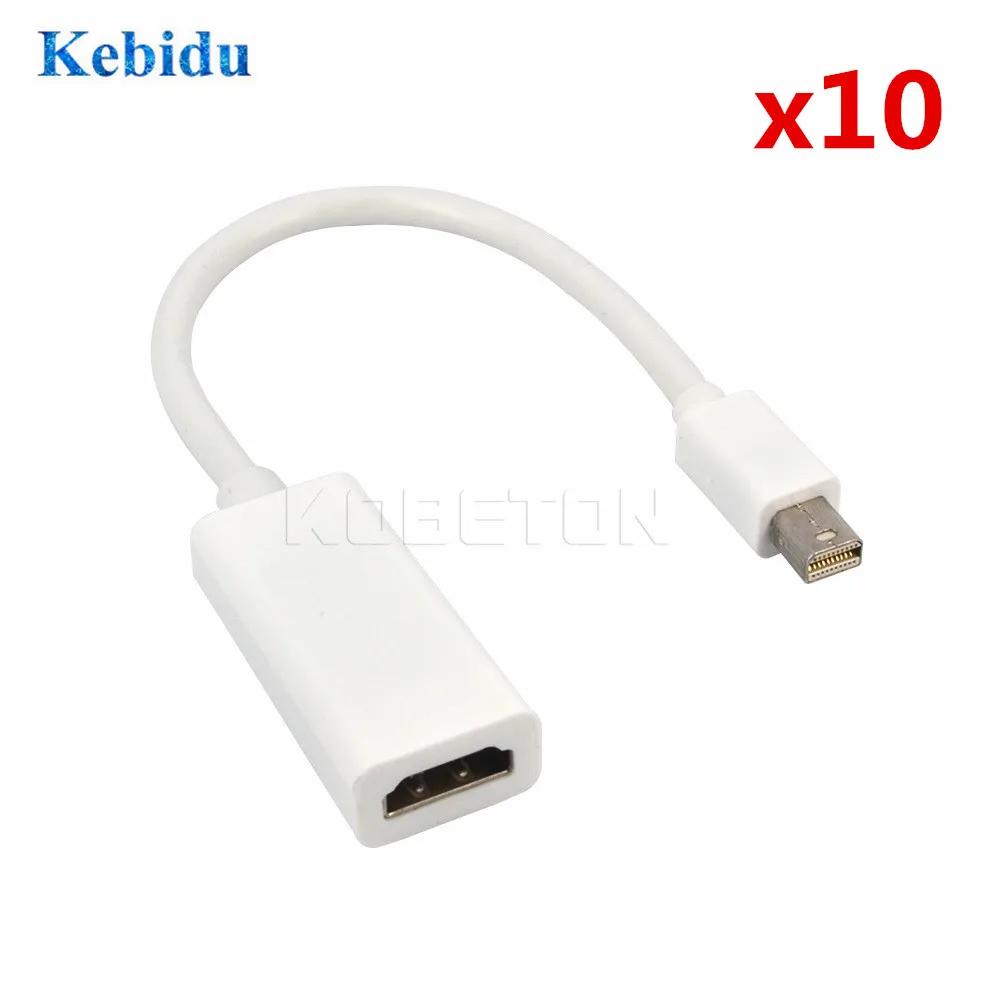 10 шт. мини дисплей порт кабель для Apple Mac Macbook Дисплей адаптер MacBook Pro Air DP к HDMI