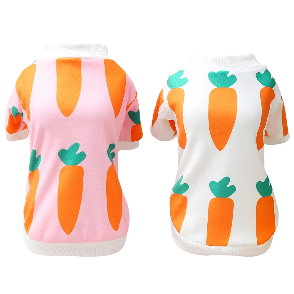 

Pet Clothes with Cute Carrot Striped Pullover Dog Sweatshirt Small Medium Dog Cat Chihuahua Outfit Apparels Ropa Perro