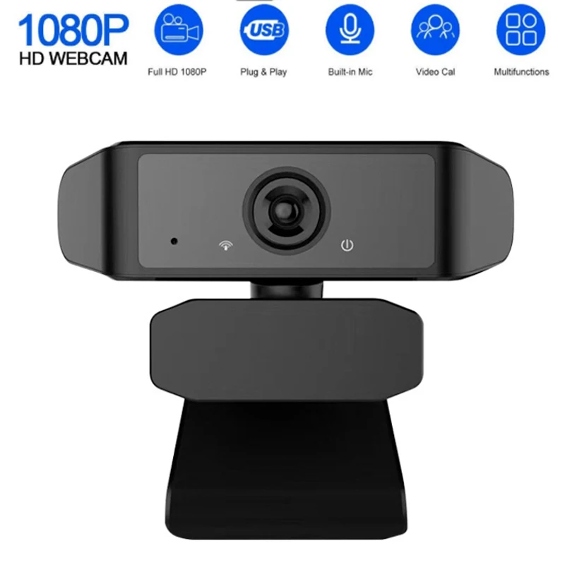 30 градусная Поворотная веб камера 2 0 HD 1080p USB для видеозаписи Com микрофон ПК