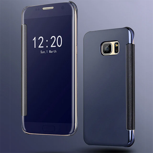 Флип-чехол с зеркалом, прозрачный чехол для телефона для samsung Galaxy A3 A5 SM A310 A510 A320 A310F A320FL A320F A510F A520F - Цвет: Purple