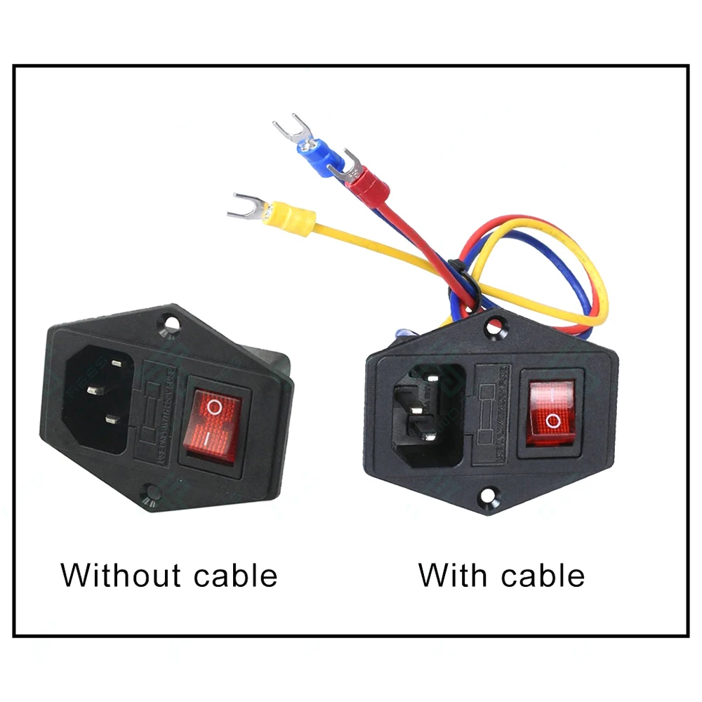 Запчасти для 3D принтера аксессуары клавишный выключатель разъем питания розетка
