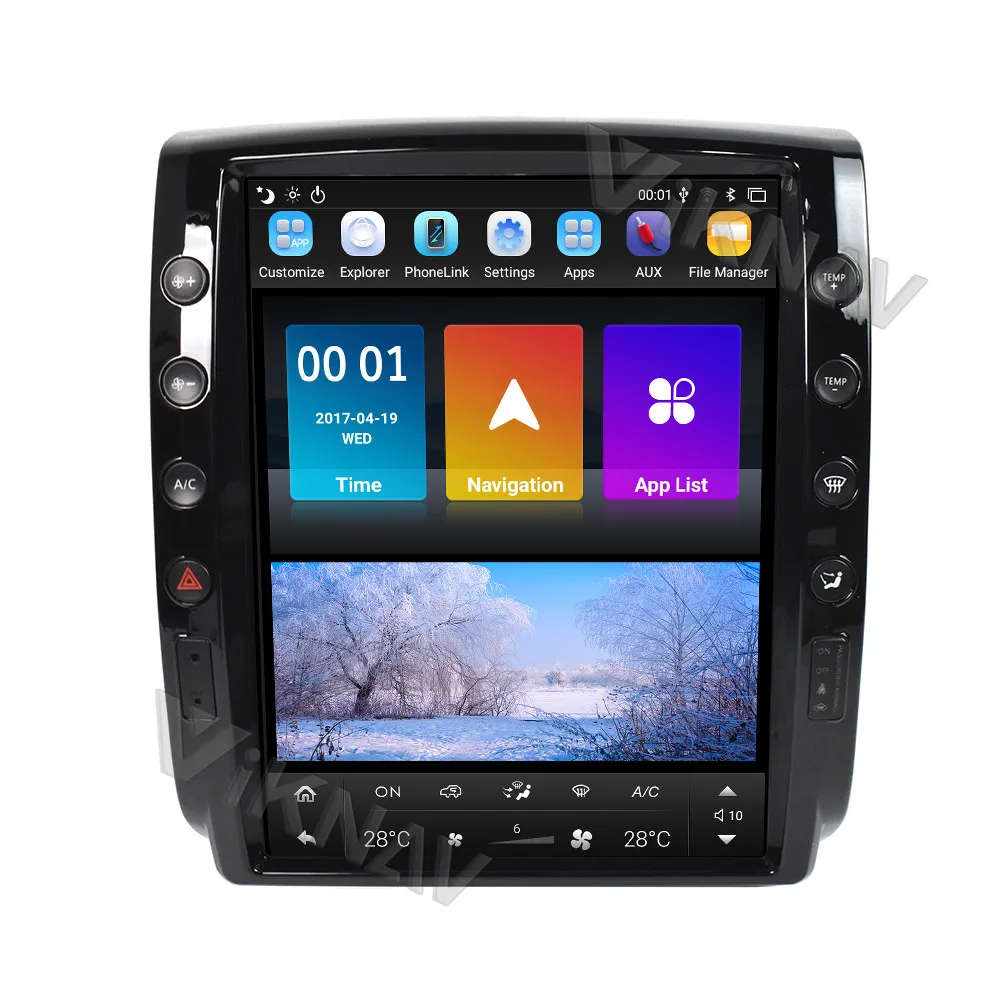 Автомобильная Мультимедийная магнитола IPX6 12 1 дюйма Android для TOYOTA Tacoma 2 N200 Hilux 2005-2015