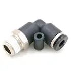 Пневматический коленчатый Соединитель с наружной резьбой 532 дюйма X NPT 18 дюйма, вставной фитинг