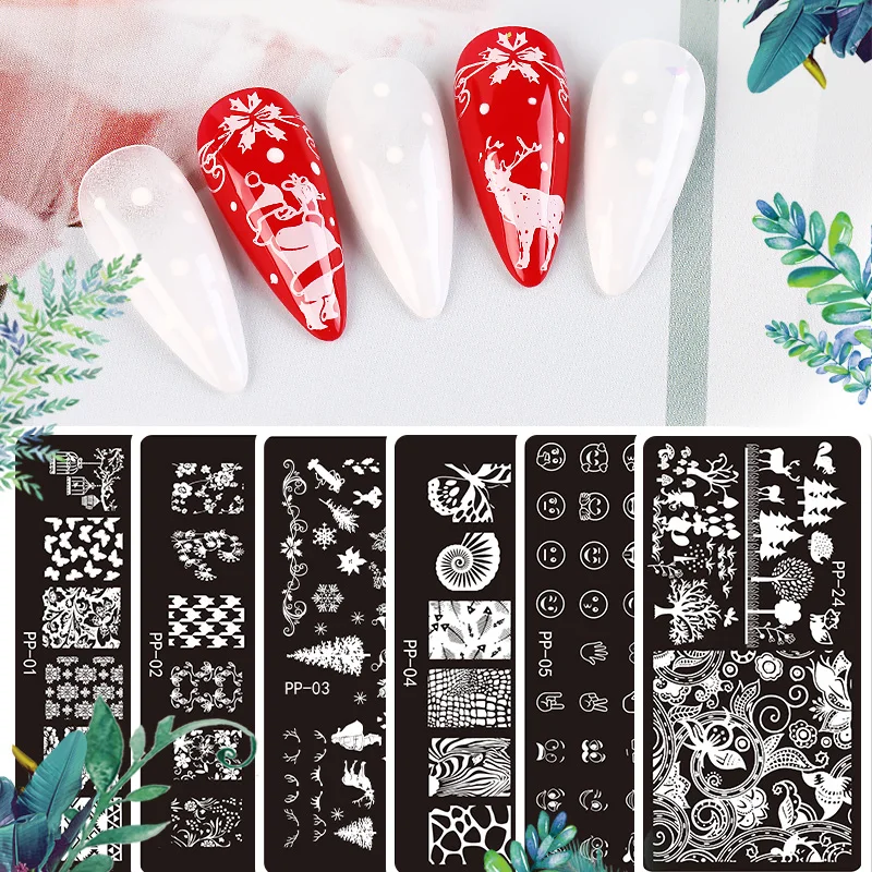 Трафареты из нержавеющей стали с изображением листьев цветов и полосок шаблоны