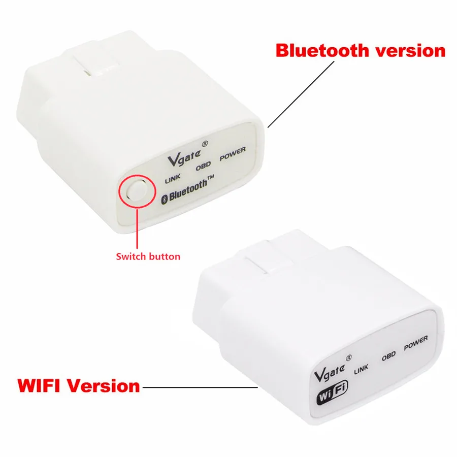 50 шт. DHL бесплатно 100% оригинал Vgate iCar1 Bluetooth v350 ELM327 V2.1 Автомобильный сканирующий
