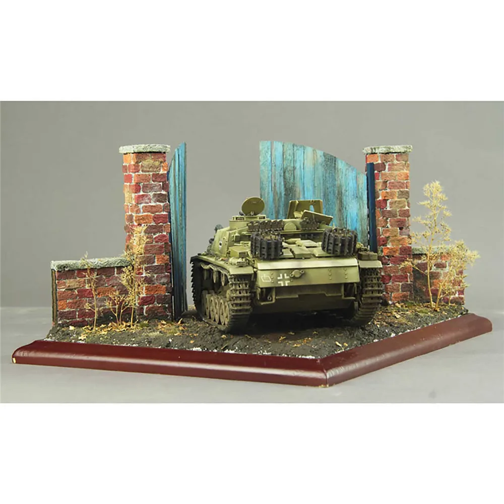 Сценарий военные Строительные Модели DIY сценарий люкс 1/35 европейская деревянная дверь № 1 CJ0203 моделирование модели сценариев здания DI