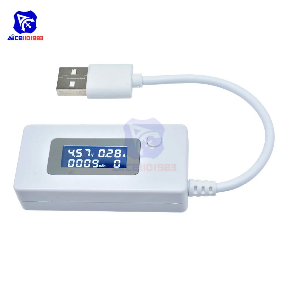 Diymore ЖК детектор USB Вольтметр Амперметр мобильное зарядное устройство тестер