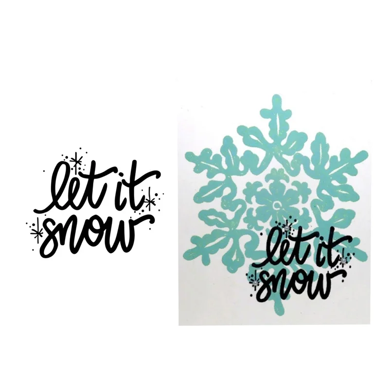CH LET IT SNOW Seal Yourself Скрапбукинг альбомные листы Прозрачные бумажные открытки штампы