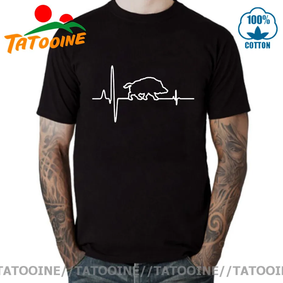 Tatooine Wild Boar Heartbeat Huntings футболка дизайн забавная Electro Cardiagram humor pulse 2020 горячая