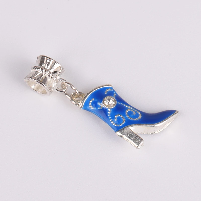 Оригинальные посеребренные бусины в винтажном стиле с кристаллами на высоком