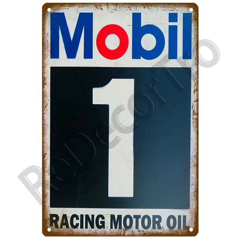 

Металлическая вывеска Mobil Elf Ретро Дом