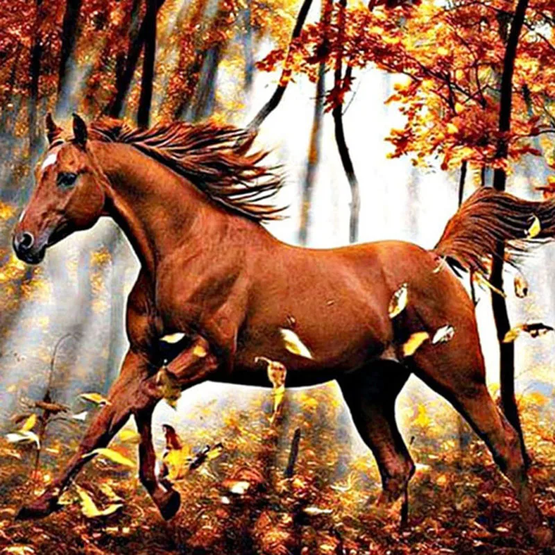 5d diamond живопись лошадь вышивка алмазное животное крестиком европейский и