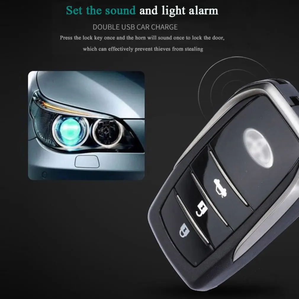 New Partol Smart Key PKE Car Alarm Passive Keyless Entry System Engine Start Stop Push Button Remote Starter Shock Sensor X5 | Автомобили