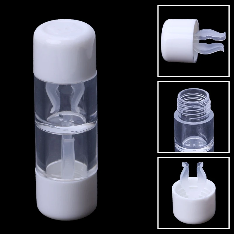 Контактные линзы коробка бутылка Пластик цель дорожный портативный кейс