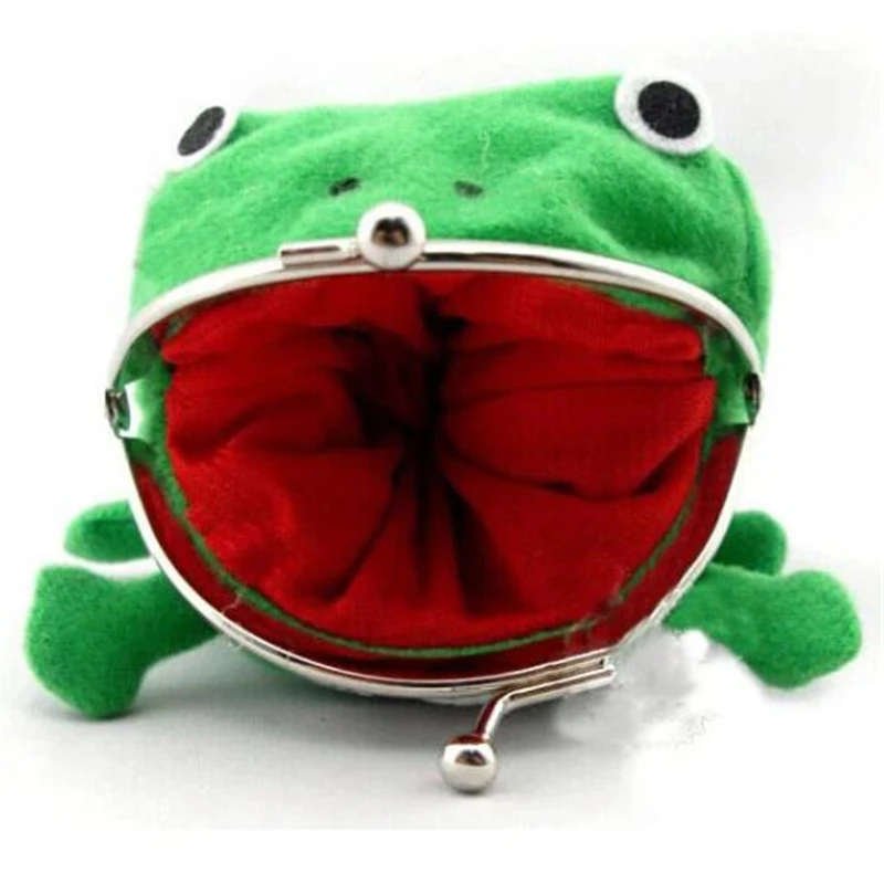 Anime Coin Purse Green Frog Funny Wallet Fancy Burse Comicon Gift |
