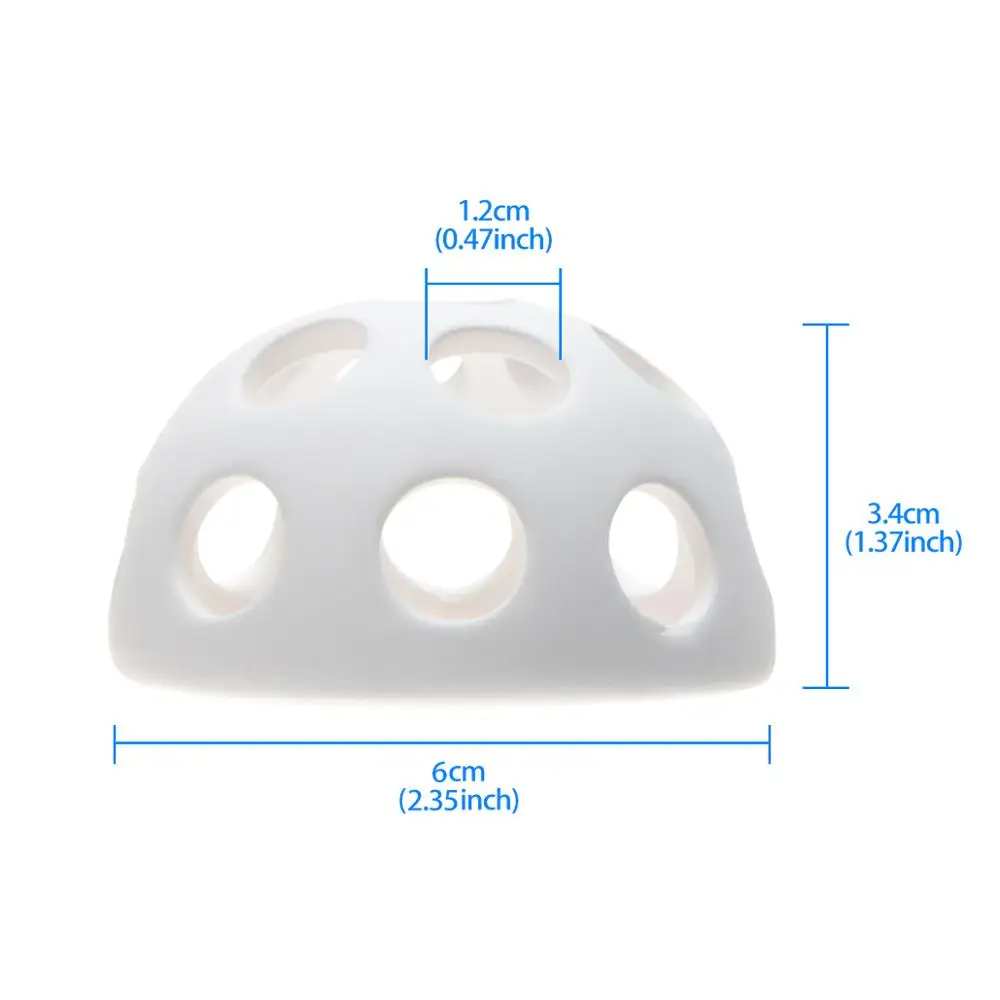 Украшение для аквариума Saim лампа с отверстиями белый керамический укрытие