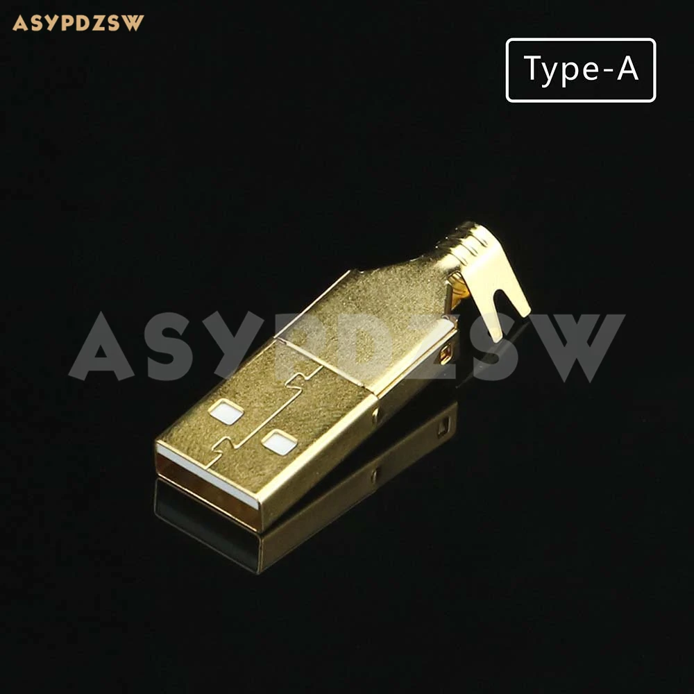 HIFI DIY позолоченный 3U штекер тип A USB разъем для передачи данных/зарядного кабеля|plug