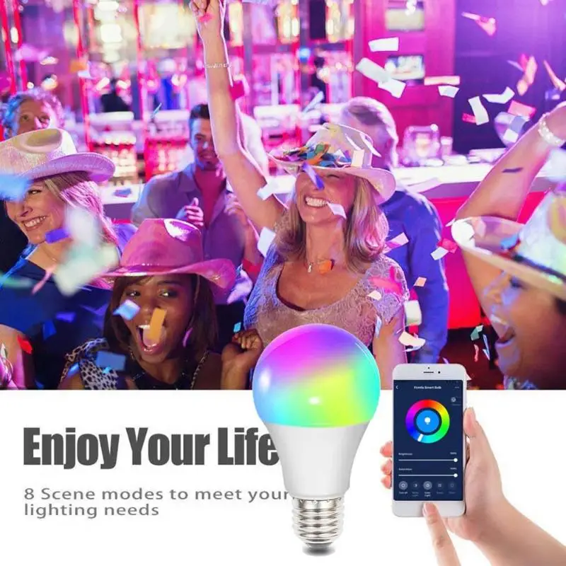 E27 Smart LED Wi Fi светодиодный светильник лампы RGB волшебная лампа дома ing совместим с