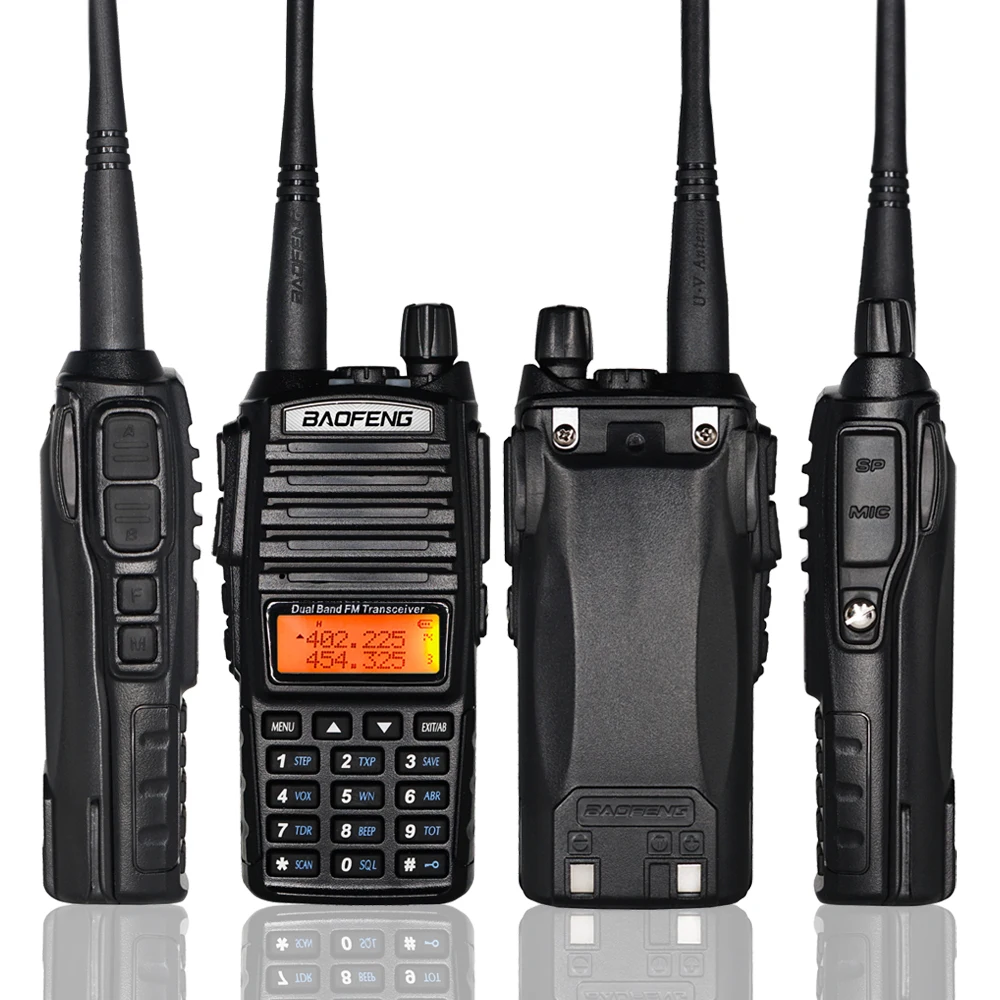 Рация Baofeng UV82 Двусторонняя 8 Вт 2 шт. Портативная радиостанция высокой мощности