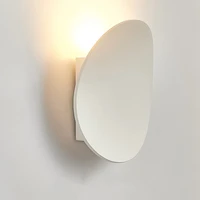 7w modern interior wall lamp white and black brushed decoration for home living room bedside wall sconcen interior lighting