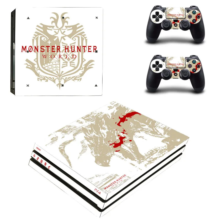 Стильная наклейка Monster Hunter для консоли PS4 Pro и контроллеров PlayStation 4 Виниловая