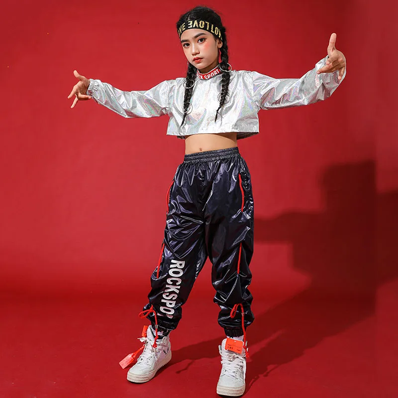 Новое поступление Детские костюмы для джазовых танцев модная одежда в стиле хип