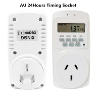 24hours weely timer au plug smart digital timing socket electronic programmable timer switch energy saving power plug for home