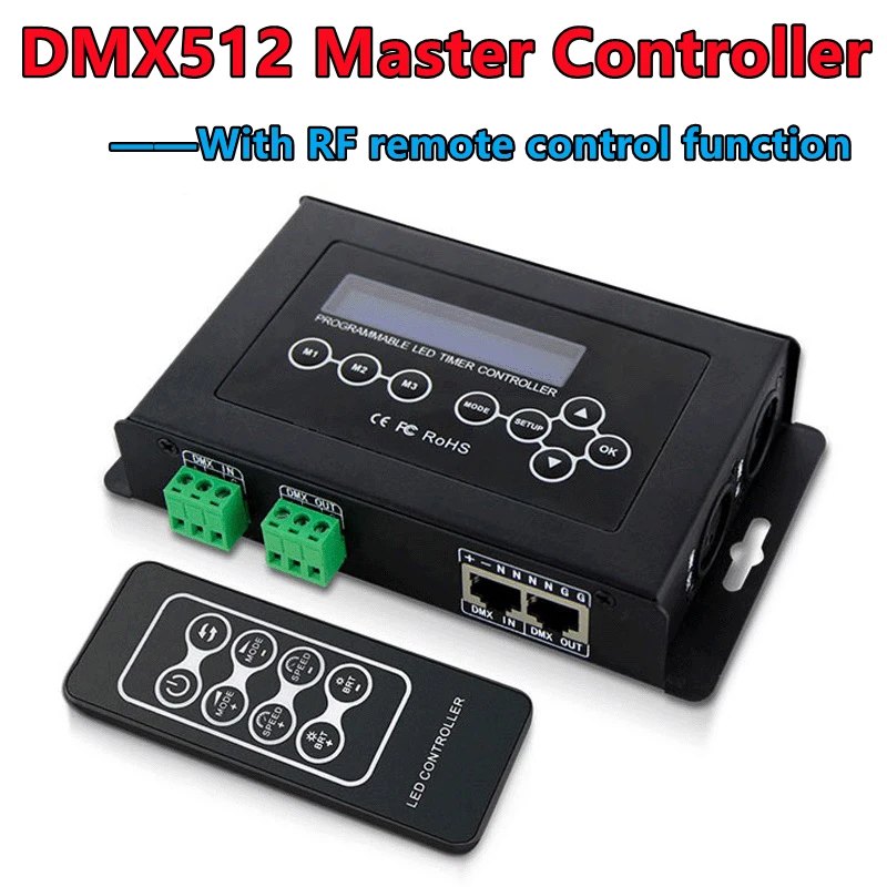 Цифровой многократный мастер-контроллер X 512 контроллер сигнала DMX512 ЖК-дисплей