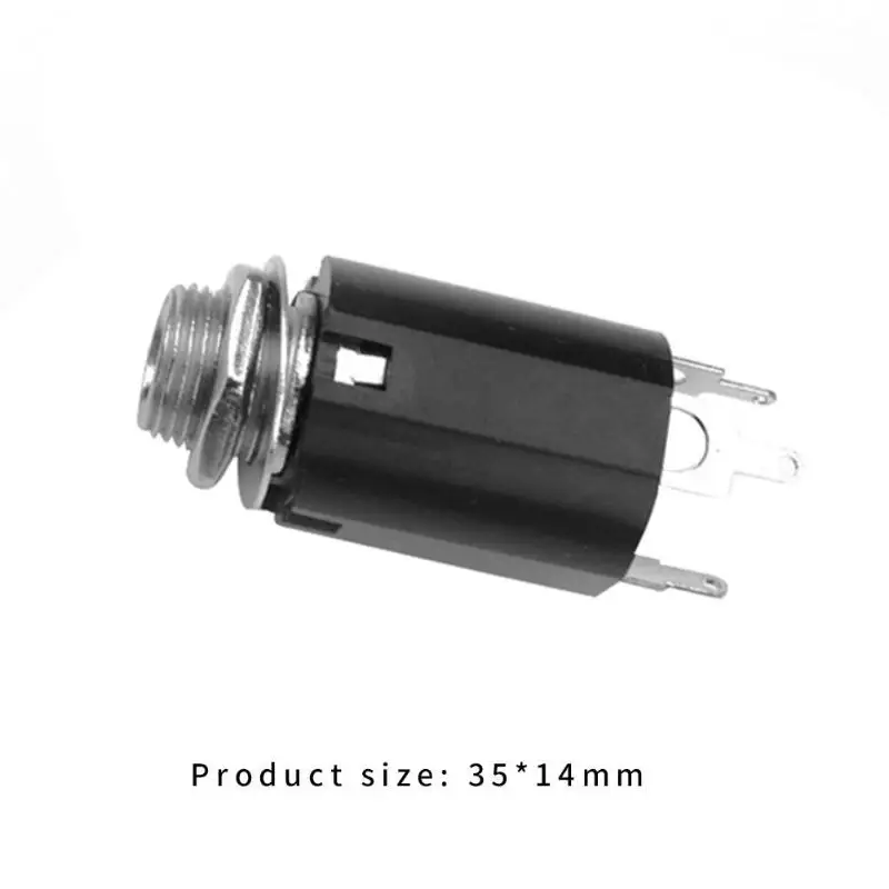 heißer verkauf gitarre stereo ausgang stecker delicate design akustische elektrische gitarre eq buchse stecker 635mm jack stereo ausgang socke f