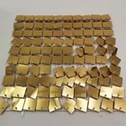 3000 шт. блестящие настенные блестки Потрясающие переливающиеся Золотые Зеркальные прозрачные диски прозрачная розовая фотоблестящая прозрачная панель