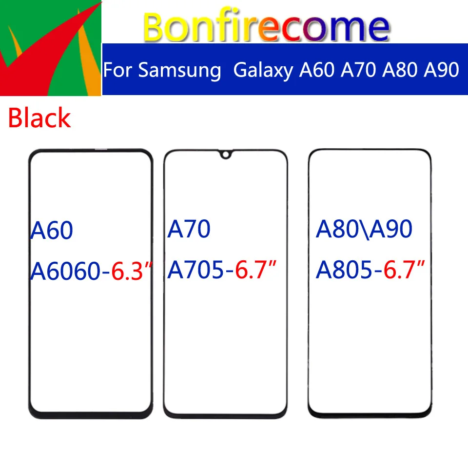 10 шт./партия для Galaxy A60 A70 A80 A90 A6060 A705F A7050 A805 A805F A805X A805XC A805N сенсорный экран передняя