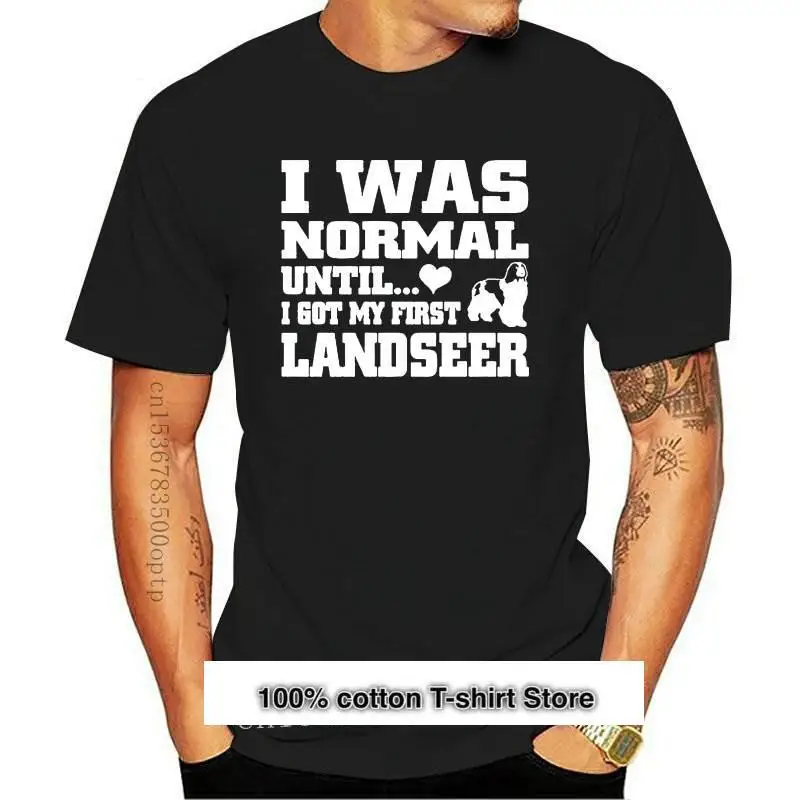 

Camiseta de Landseer para hombre y mujer, camisa enjoy a la moda, de marca de algodón, новый