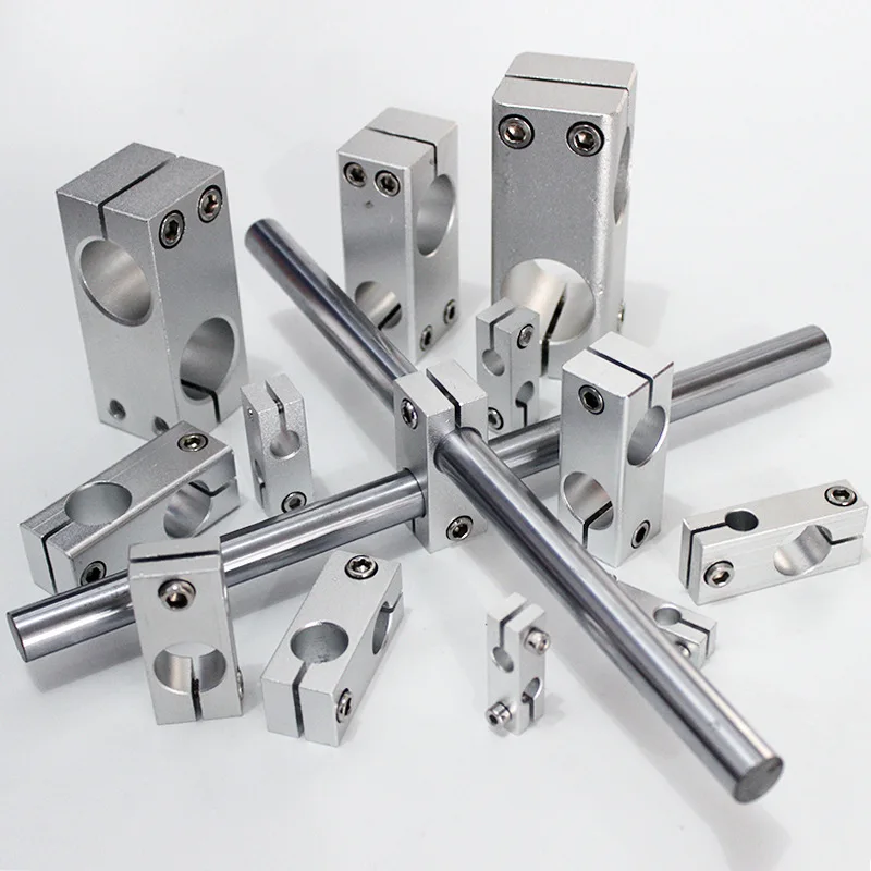 

Pillar fixing clamp vertical fixed diameter fastening aluminum alloy optical axis cross block steel pipe Tighten bracket