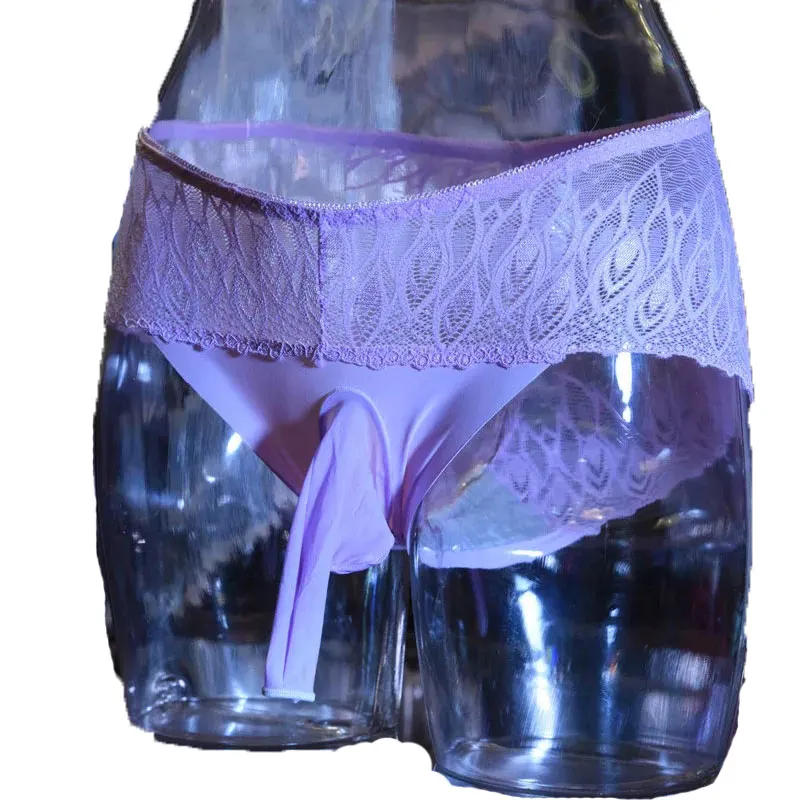 

Трусы-стринги мужские кружевные, прозрачные, с U-образным выпуклым карманом