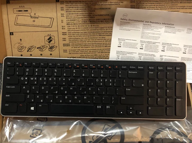 Новая беспроводная мышь и клавиатура Combo KM636 KM713 для Dell настольная офисная игровая