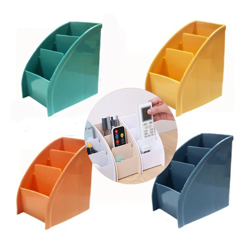 

Holiday Living Room Decoration 3 Grid Plastic Desktop Sundries Storage Office Organizer Desk Store Rack Separation Small Simpl