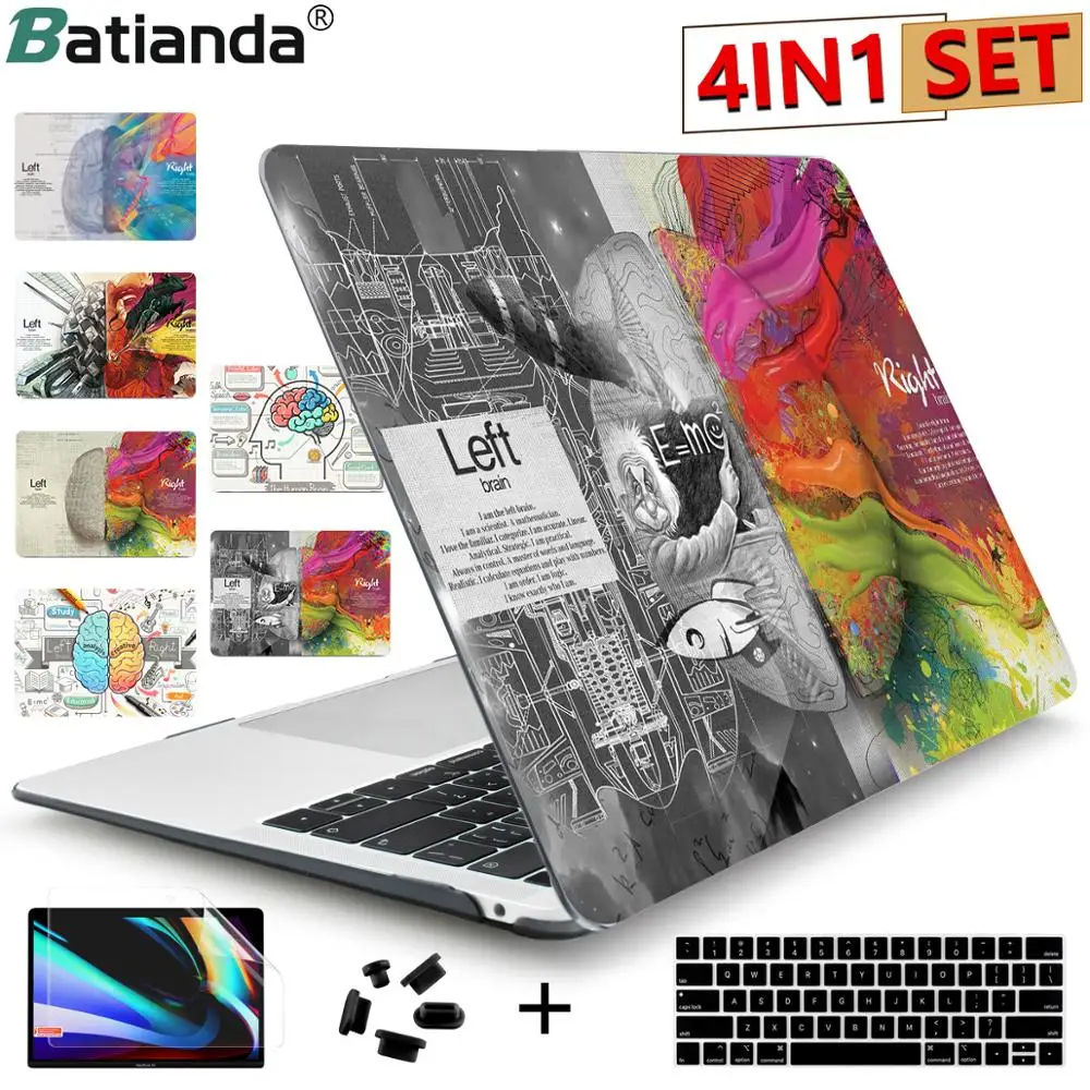Прозрачный чехол для ноутбука Apple MacBook Air Pro Retina 11 12 13 15 нового дюймов Touch Bar New Air13 A1932