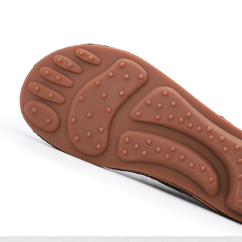 Женские ботинки из натуральной кожи коричневые на молнии с внутренней подошвой в