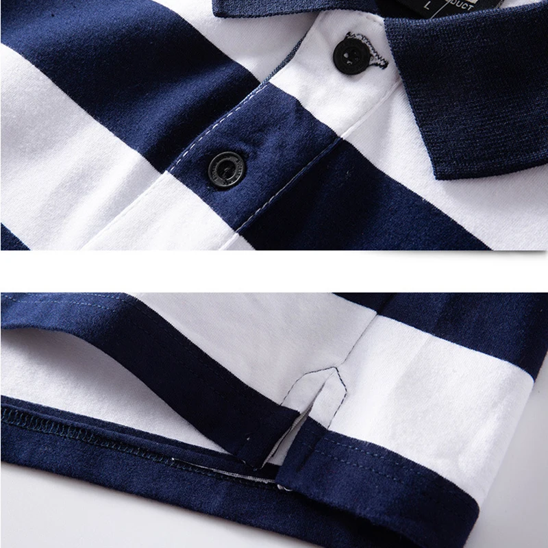 Футболка мужская хлопковая в полоску свободного покроя большого размера |