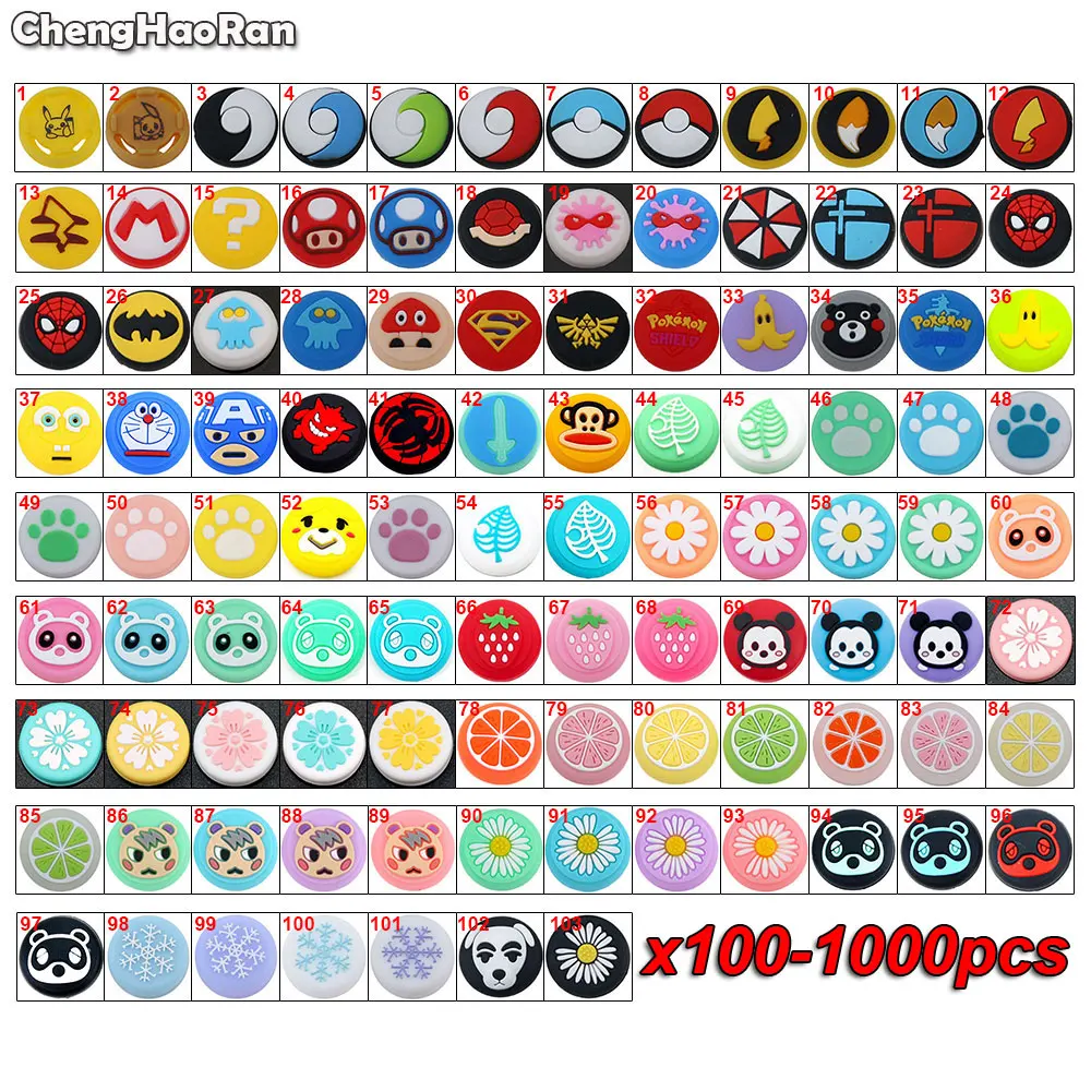 100 1000 шт аналоговый стик для палочек PS5 PS4 Pro Slim PS3/переключатель пульт