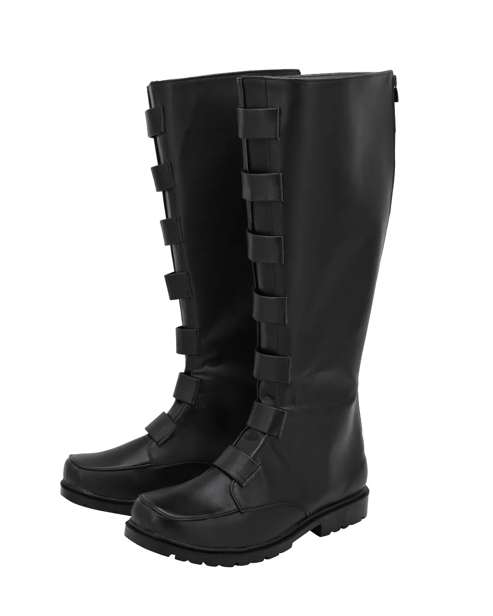 Star Cosplay Shoes Boots Jedi Master Qui Gon jinn Adult Black Halloween Costume Custom Made | Тематическая одежда и