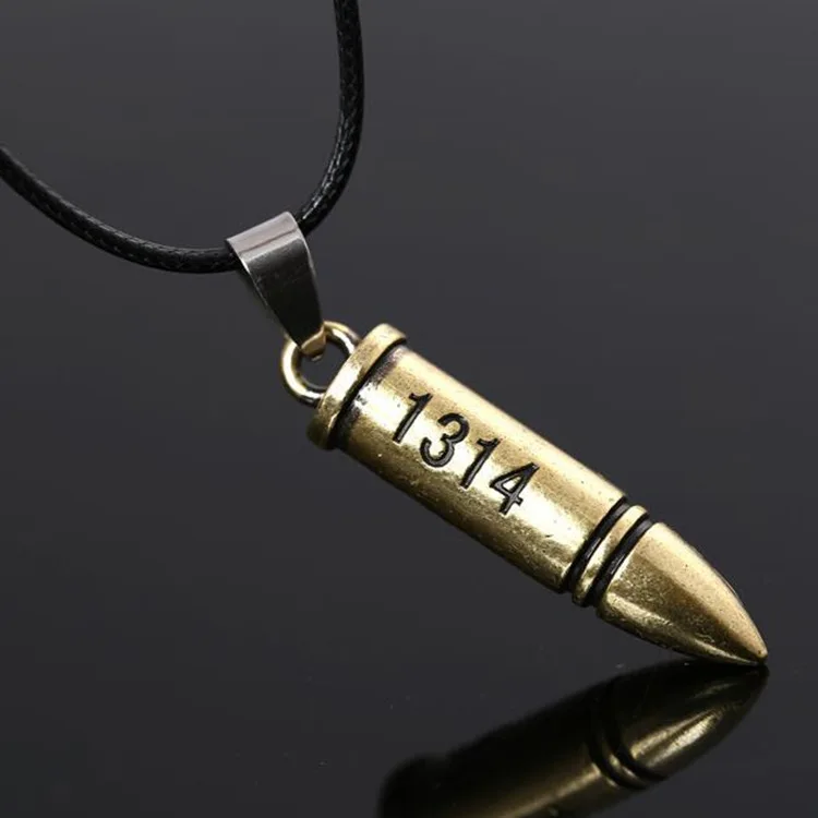 Титановая сталь пуля кулон ожерелье Подвеска Пара может быть надпись модные