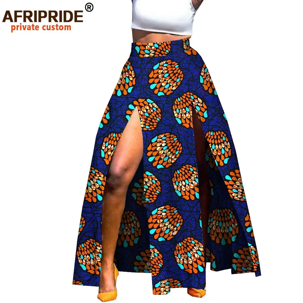 Юбка женская длиной до щиколотки с разрезом и молнией на резинке | Женская одежда