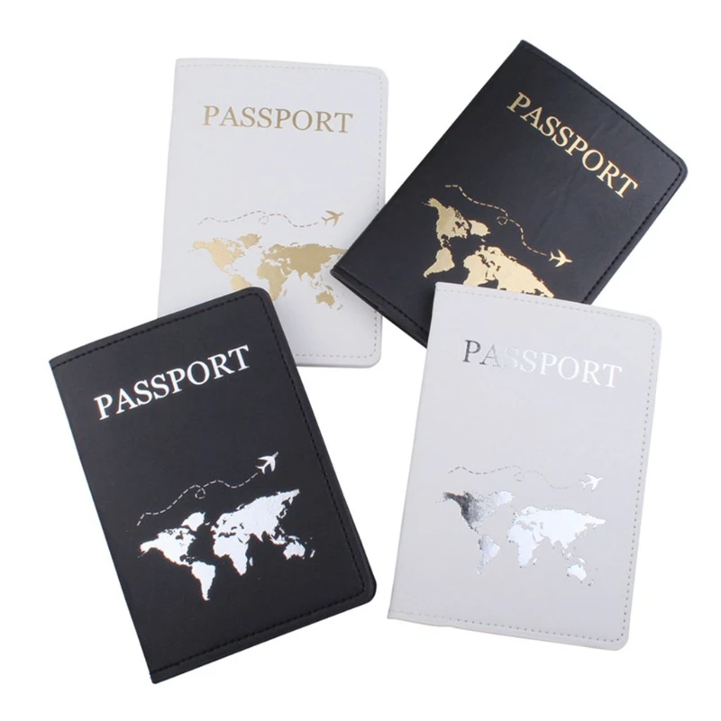 

1 Set PU Leather Luggage Bag Tag Passport Case Cover Wallet for Couples Honeymoon Wedding Gift Travel Organizer